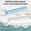 Kids Bathtubs Splash Protectors With 11 Suction Cups And Toy Storage Shelf Flexible Silicone Water Barrier For Baby Bath Time