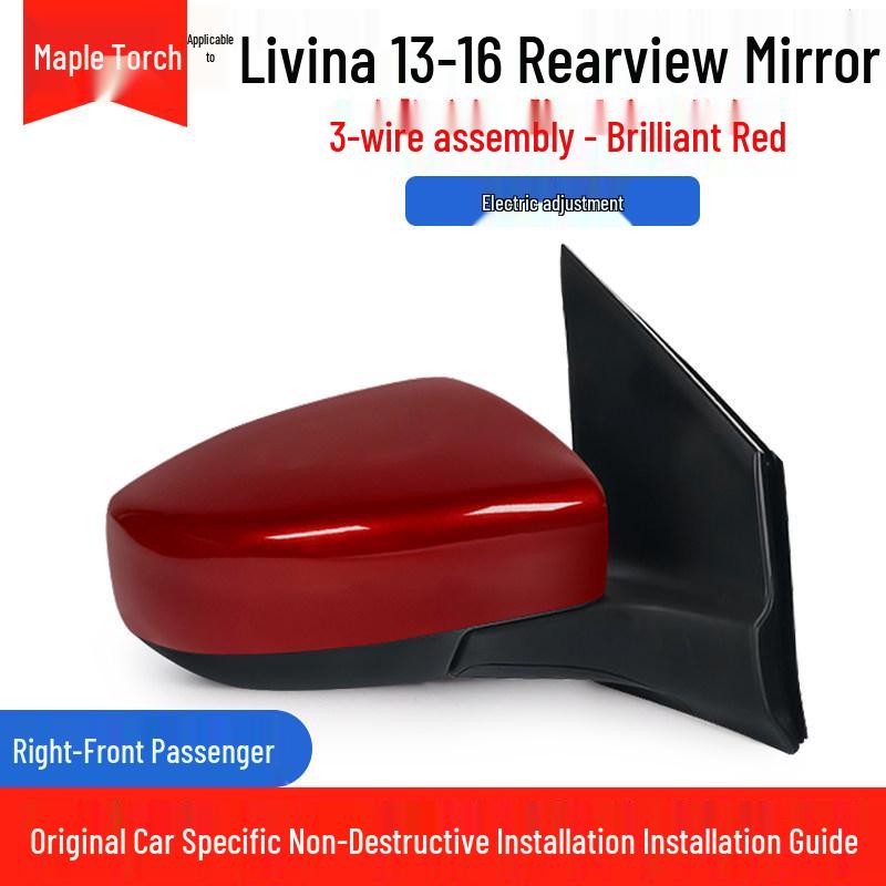 Compatible with 2013-2016 Nissan Livina: Reflective Left & Right Rearview Mirror Assembly