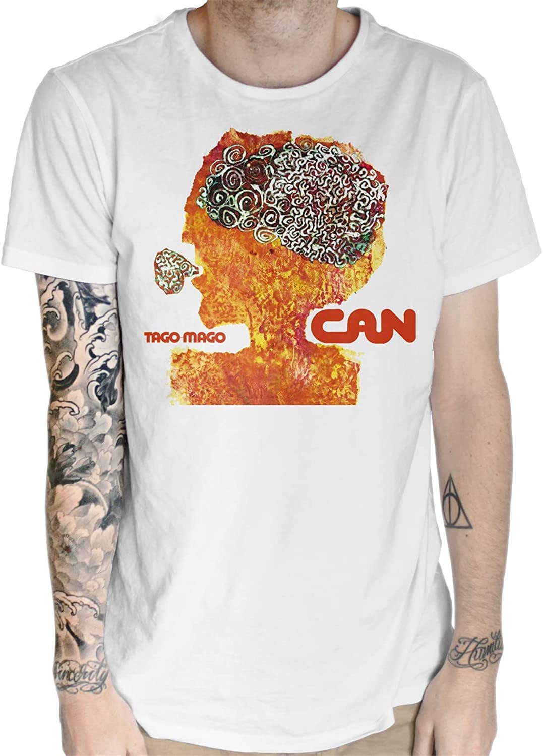 CAN - TAGO Mago T-Shirt Amon Duul Krautrock Faust White L белый