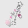 Cute Keychains for Girls,Lovely Car Keychain Accessories,Key Purse Handbag Charms for Women Bows Star Heart Keychain