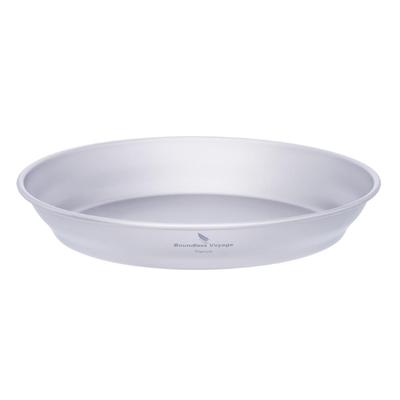 Boundless Voyage Titanium Camping Perfect for Solo and Outdoor Activities Plate, Tableware, Unbreakable, Rust-Resistant, Ultra-Lightweight, Camping,