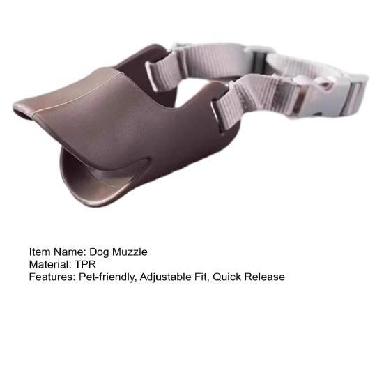 Duck Bill Dog Muzzle Anti Bite Soft Silicone Dog Mouth Cover with Adjustable Strap Puppy Muzzle To Prevent Barking Biting