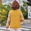 Elegant Floral Lace Long-Sleeve Top for Mid-Aged Women