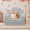 Cozy Foldable Three-Layer Pet Sofa Bed: Washable Winter Mat & Nest for Dogs and Cats