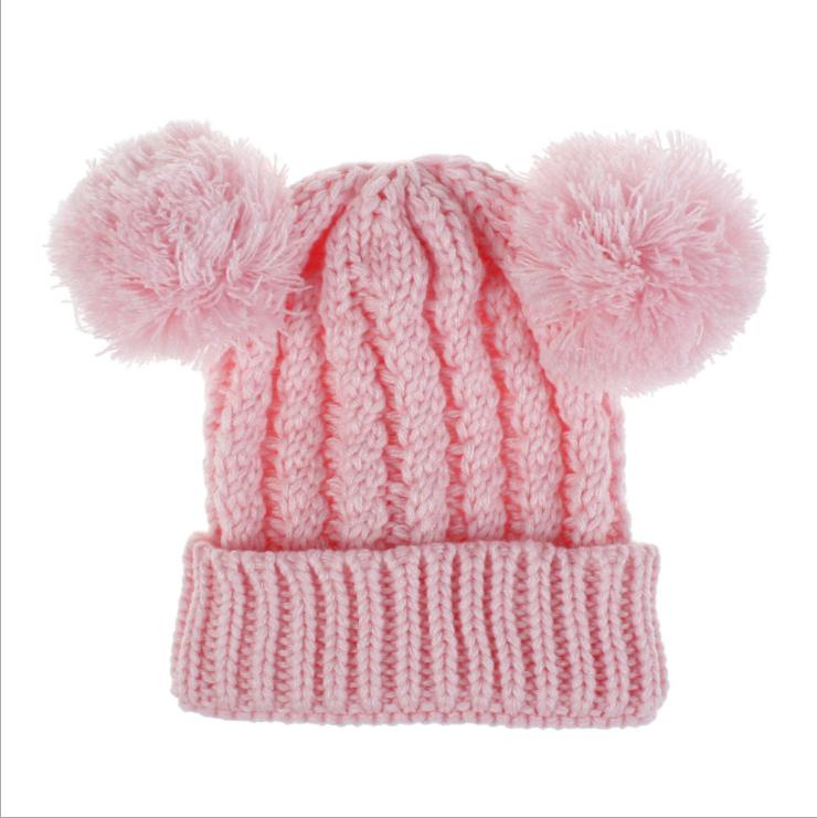 High Quality Custom Logo Children's Winter Knitted Hat Embroidery Kids Baby's Children's Winter Beanie Hat