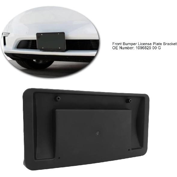 

109682900G Передний номерной знак для, Кронштейн для крепления держателя номерного знака, Замена номерного знака для 2017–2023