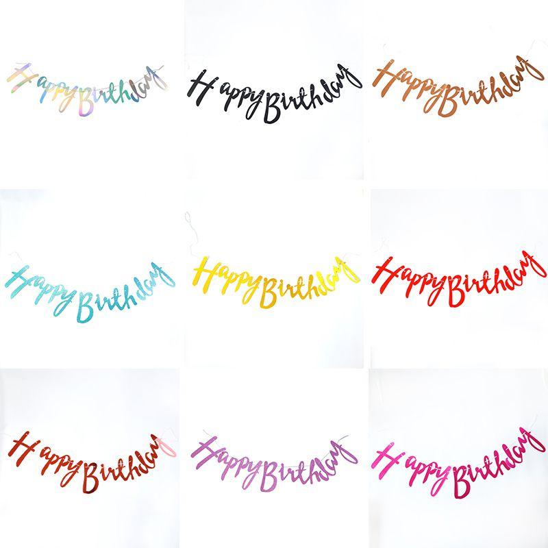 Eye-catching Happy Birthday Banner Perfect For Memorable Party Decorations