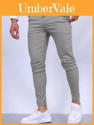 Slim-Fit-Freizeithose für Herren aus hochelastischem Baumwollmischgewebe für urbane Streetwear