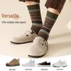 Men's Argyle Mid-Tube Socks - Autumn/Winter, Color-Blocking Retro Ethnic Style