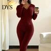 Women Lounge Wear Set Women's 2 Piece Sweatsuits Zip Up Hoodies And Bell Tracksuit Bottom Pants Ribbed Knit Outfits Sexy Bodycon Workout Tracksuits