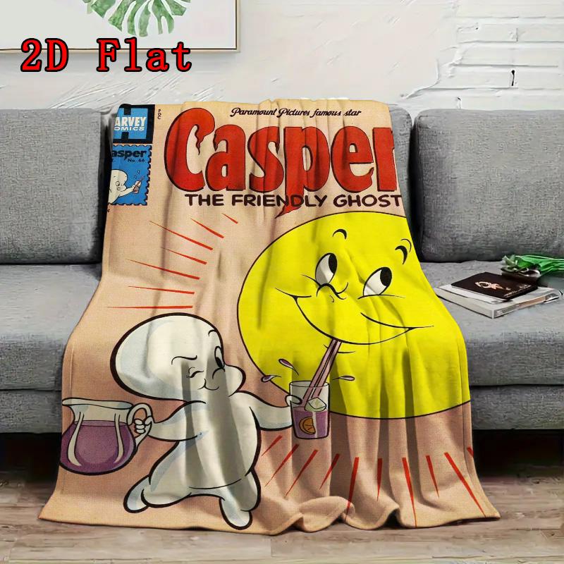 Casper 2D Flat Pattern Flannel Blanket High Quality All Seasons Warmth and Comfort Perfect for Christmas Gifts.PMT0914004