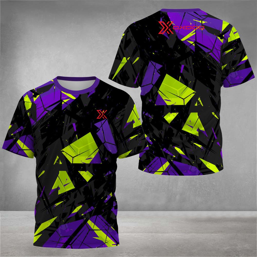 

Модная 3D футболка с принтом тай-дай для мужчин, летняя быстросохнущая футболка с коротким рукавом для занятий теннисом на открытом воздухе, повседневная свободная футболка M