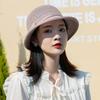 Bucket hat women's high-end sense summer new sunshade sunscreen hat big head circumference small face hat versatile sun hat
