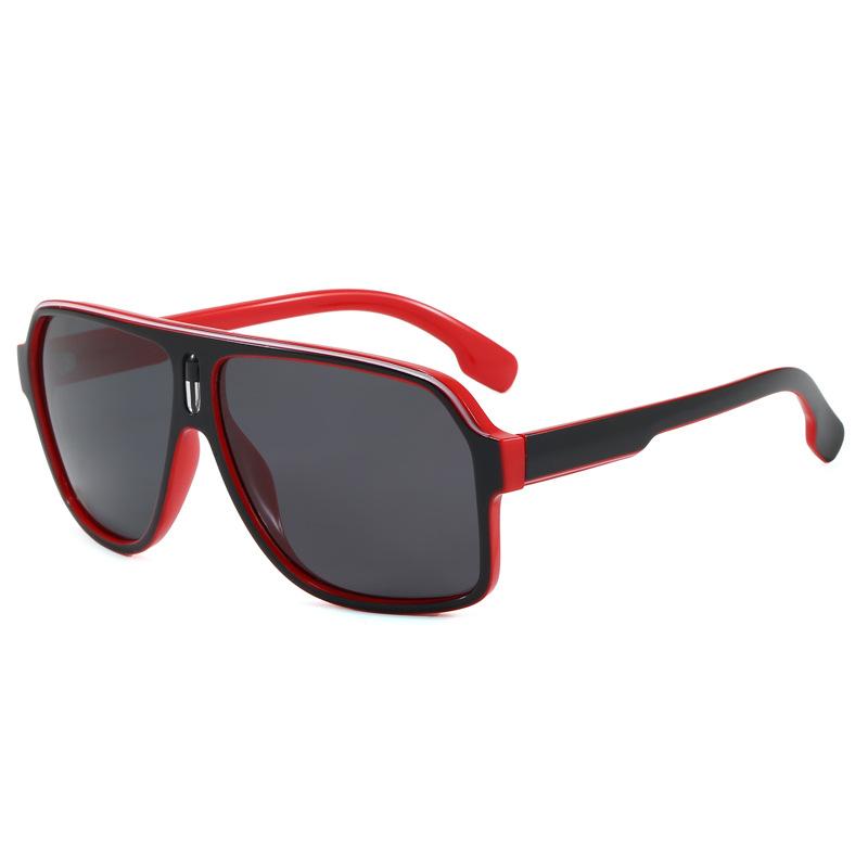 Large frame outdoor mountaineering cycling sports sunglasses men's and women's same retro fishing glasses