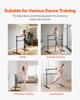 Barra de Ballet, Barra Doble para Casa, Barras de Ballet Portátiles Independientes para Estiramiento y Danza, Altura Ajustable, Antivibración, Gimnasio de Fitness, Estudio