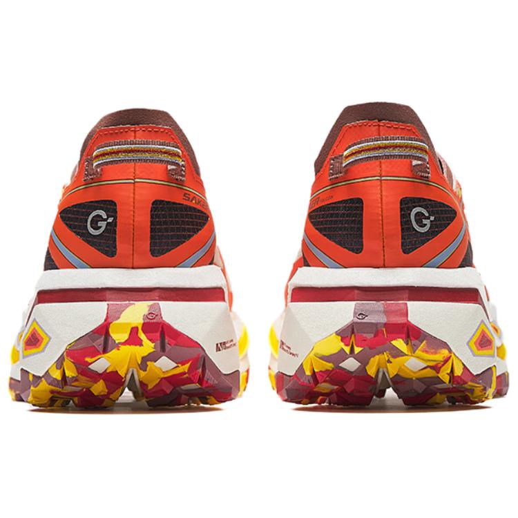 ANTA Tai Hang Men Professional Outdoor Trail Running Shoes White Orange Black Multi Color 112416602A-2