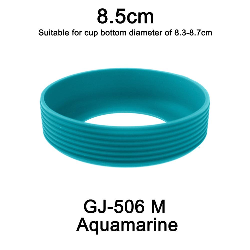 1 pièce 8,5 cm 21 g 15 couleurs Fileté Silicone Souple Couvercle de Fond de Tasse Anneau Manchon Gaine Résistant à l'Usure Antidérapant Bonne Résistance