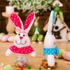 1-6pcs Easter Bunny Candy Box Transparent Jar Easter Gift Box Storage Container For Easter Basket Stuffers & Decorations