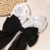 Large Double Layer Hair Bowknot Clip For Adults Teens Silky Ribbon Fabric Barrettes Metal Hairpin For Daily Styling
