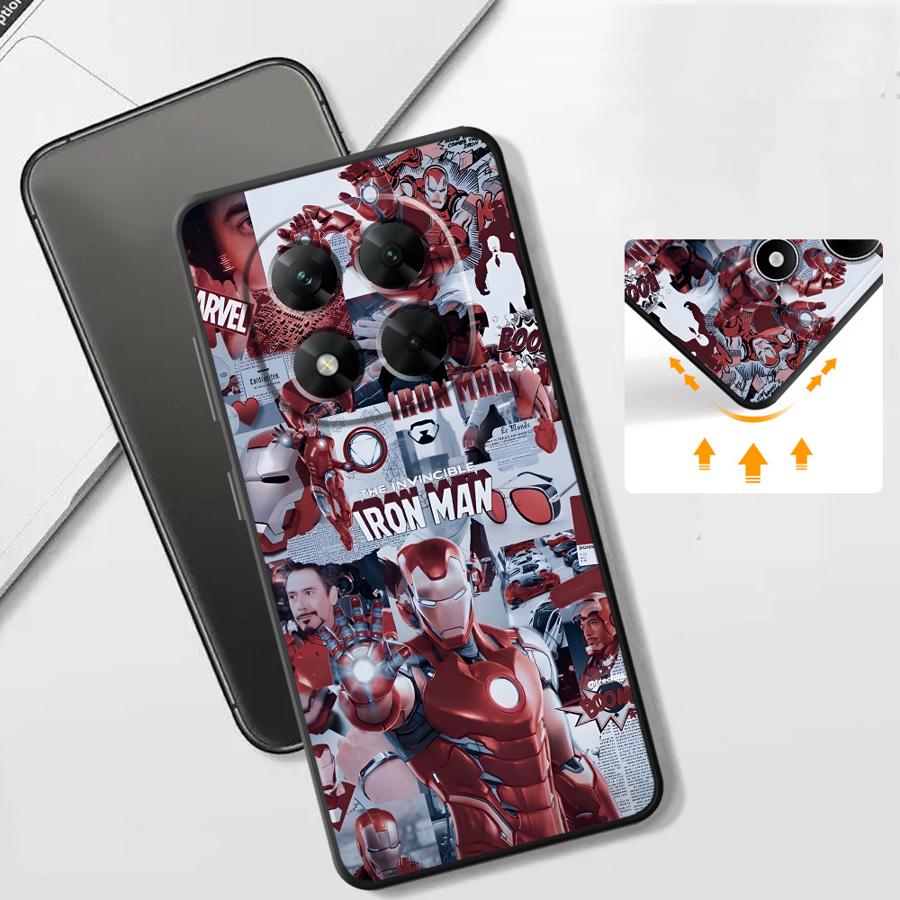 Marvel Iron Man Logo Funda Phone Cover Case for Xiaomi Redmi Note 9 7 8 11 10 10S 9S 14 12 Pro 13 Pro Plus 11s 12s