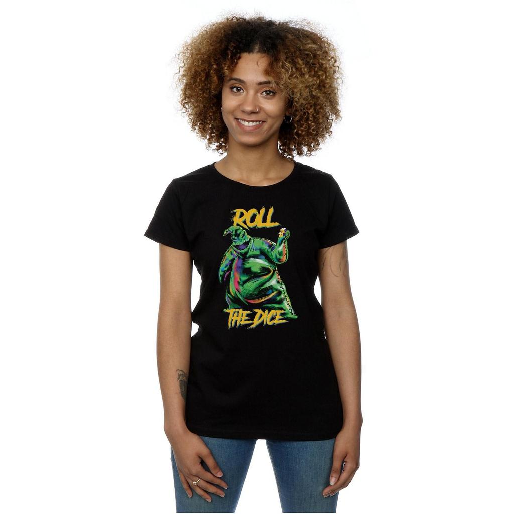 Disney Womens/Ladies Nightmare Before Christmas Oogie Boogie Dice Cotton T-Shirt