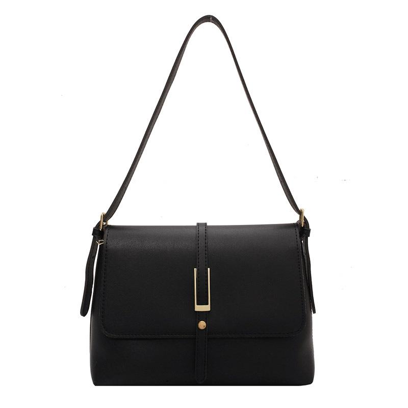 New Retro Large-capacity Women's Bag, Fashionable and Simple One-shoulder Underarm Crossbody Square Bag