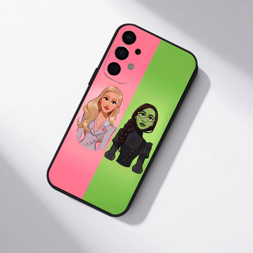 W-Wicked Musical Green Pink Phone Case For Samsung S25,S24,S21,S22,S23,S30,Ultra,S20,Plus,Fe,Lite,5G Black Cover