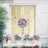 God Bless America Fireworks Wooden Sign, Patriotic 4th of July Front Door Decor, Rustic American Flag Wall Hanging
