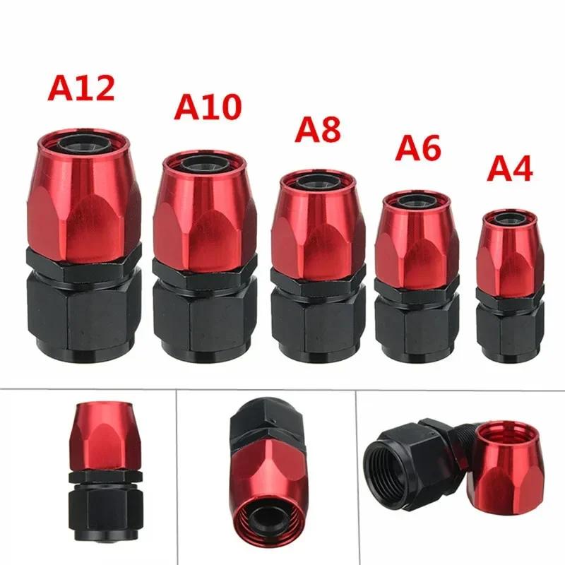 2X Universal 4AN 6AN 8AN 10AN 12AN Straight 0 45 90 180 Degree Swivel Hose End Fittings Adapter For CPE Oil Fuel Gas Hose Line