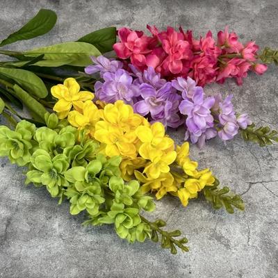 Grande Jacinthe Artificielle Fleurs Artificielles en Soie Fleur Violette Artificielle pour Décoration de Maison de Mariage