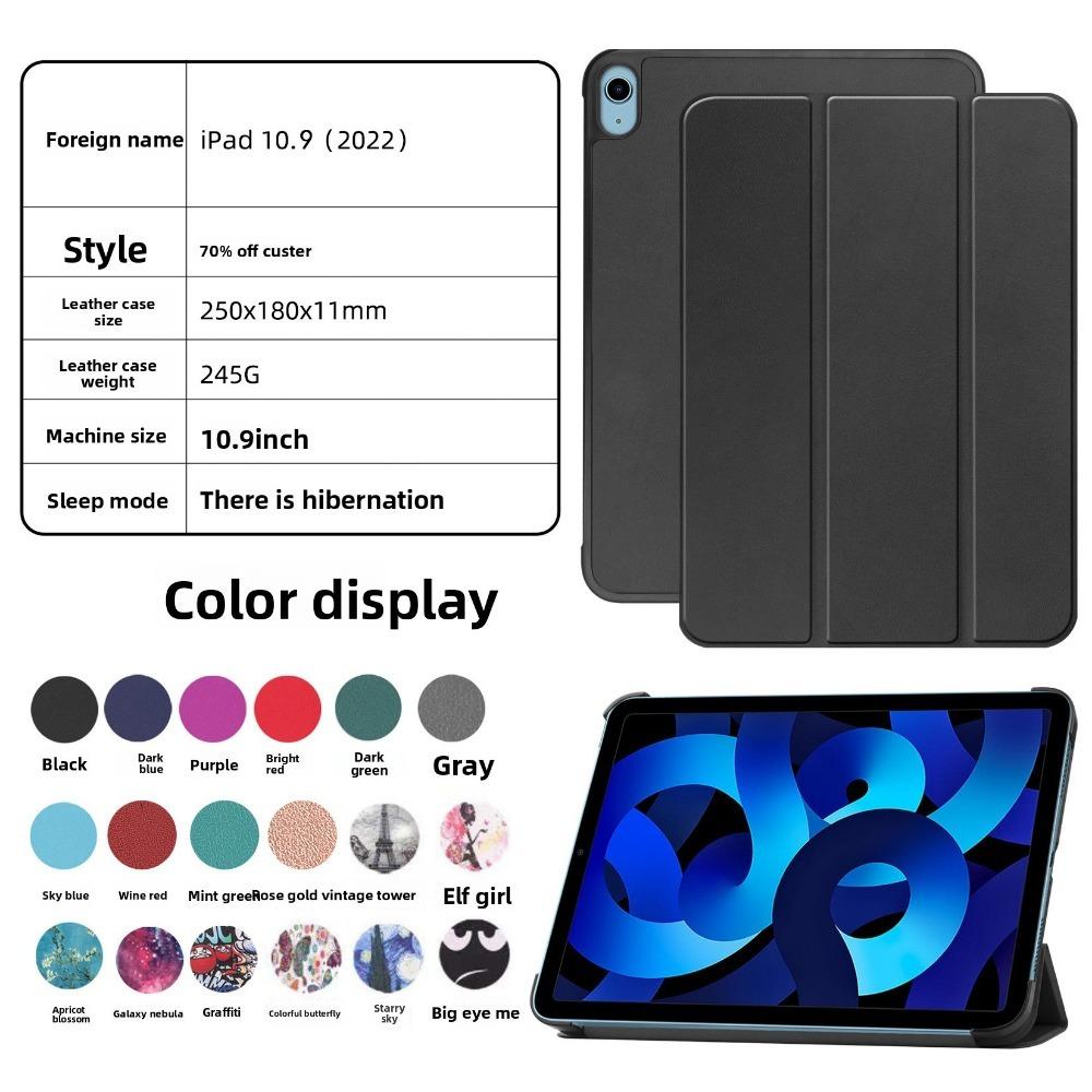 For iPad 10 Case 10.9 Inch 2022 Model Protective Cover for iPad 10th Generation with Stand Function