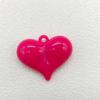 Acrylic Heart Pendant & Bead Set for DIY Charm Necklaces, Phone Chains & Accessories