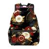 Japanisches Klassisches Florales Nahtloses Muster 1 Rucksack mit Doppelträgern für Sport und Reisen, Verstellbare Bequeme Träger