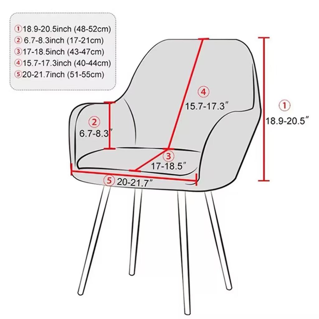 Velvet  Chair Cover Home Chair Cover Factory Cushion Case Cover Dining Chair Cover High Armrest Elastic Office Chairs Cover Solid Color Velvet