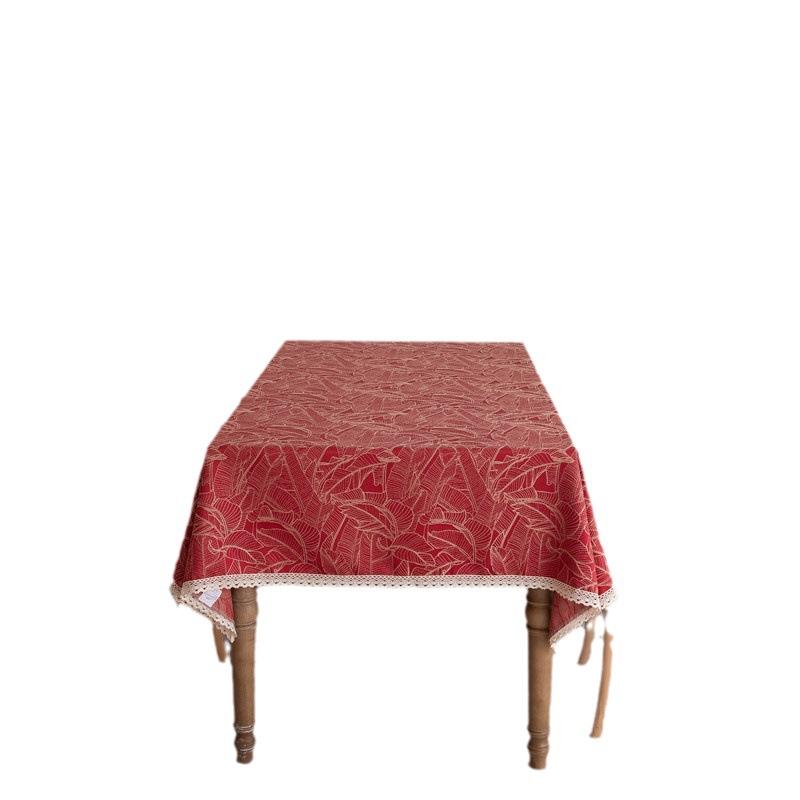 Hochzeit Jacquard Feder Blatt Spitze Tischdecke Couchtisch Esstisch Tuch Abdeckung Wasserdicht