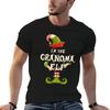 I'm The Grandma Elf Family Matching Christmas Pajamas T-Shirt Anti-Wrinkle Short Sleeve T-Shirt