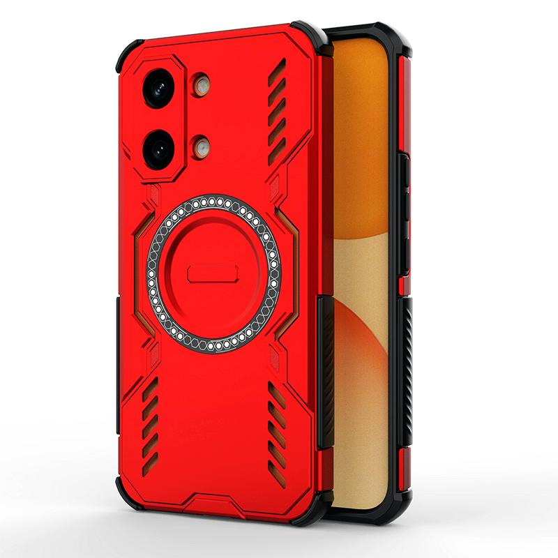 KEYSION Hollow Heat Dissipation Case for Xiaomi POCO X8 Pro Max TPU+PC Magnetic Cooling Shockproof Phone Cover for POCO X8 Pro