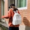 Women's Backpack Vintage Soft PU Backpack casual Anti-theft Shoulder Bag Solid Color School Backpack