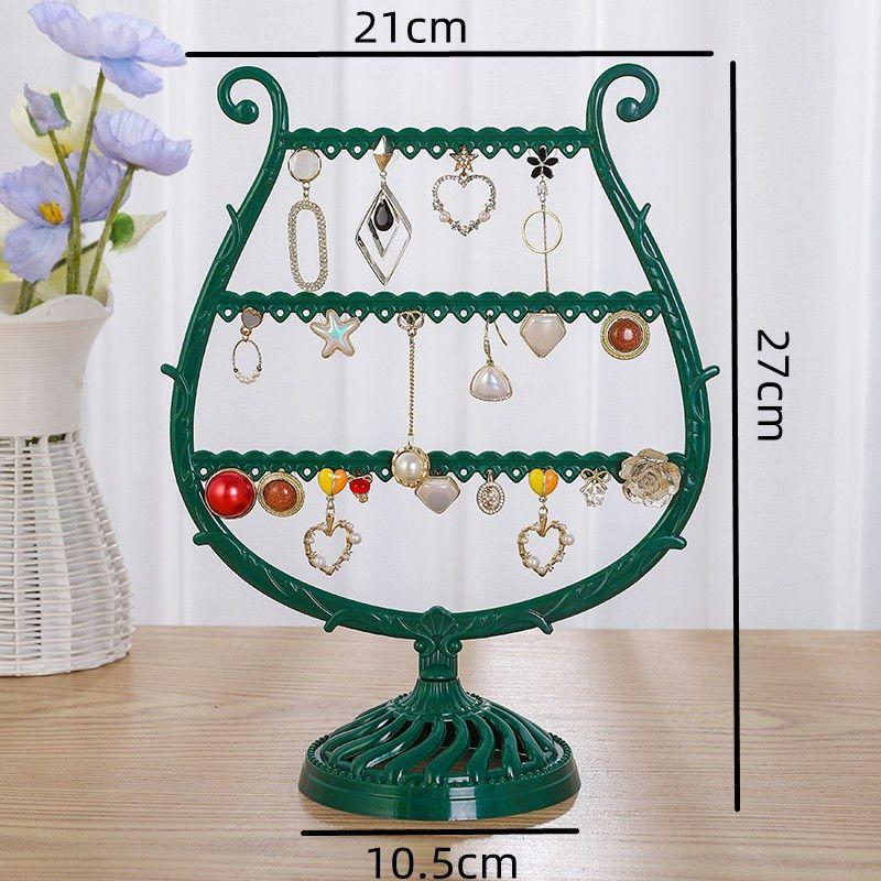 

Креативная стойка для демонстрации украшений, органайзер для серег-пусетов, коробка, подставка для подвешивания ожерелий и браслетов, многофункциональный держатель для украшений для серег и аксессуаров new wine glass type dark green