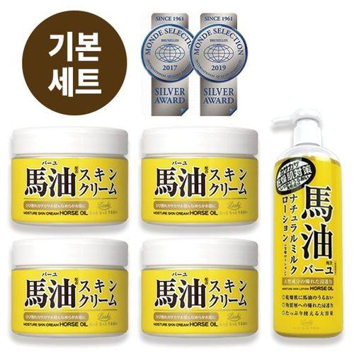 Roshi Mayu Hautcreme 220gX4+Natürliche Milchlotion 485ml