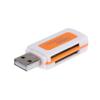 4 In 1 USB 2.0 Card Reader Universal USB TF SD Card Reader Portable Memory Card Reader for TF SD MS M2 PC Laptop Accessories