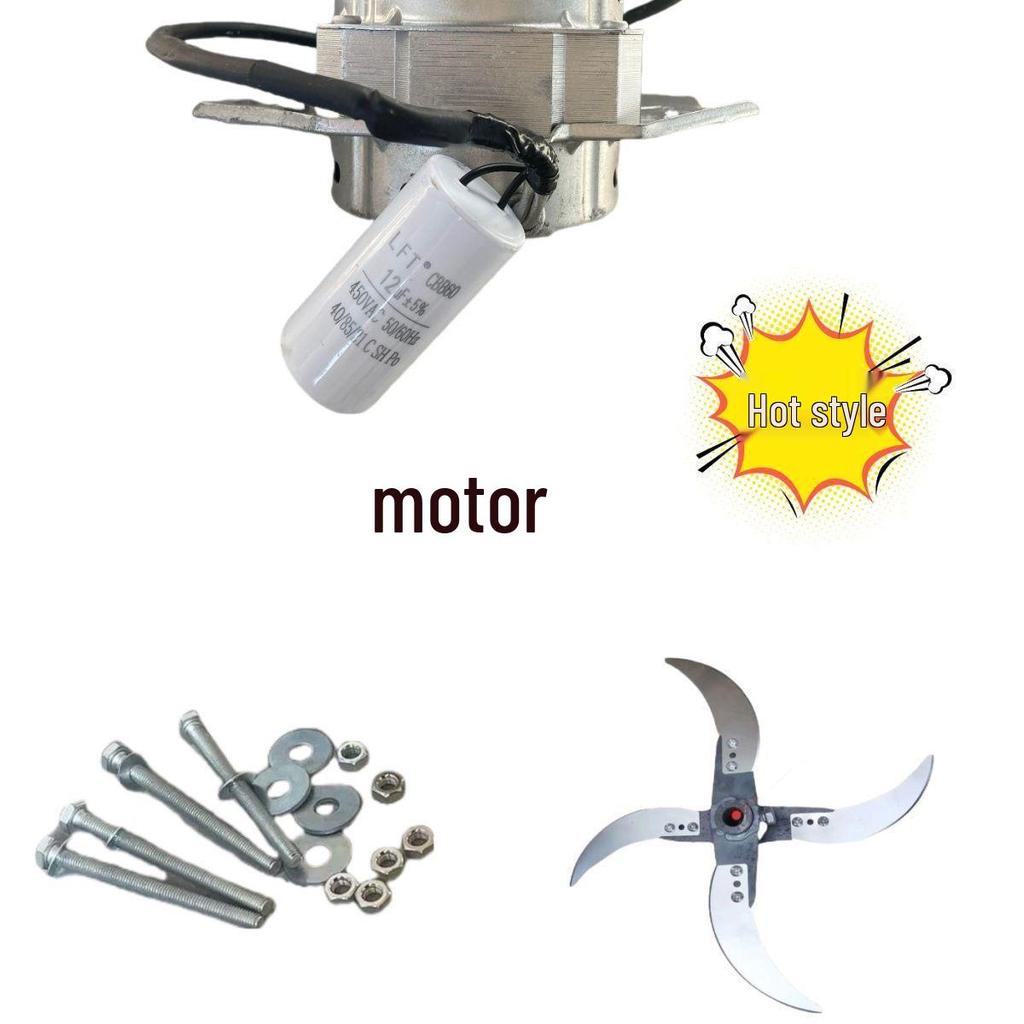 Enhanced High-Power Vegetable Chopper with Self-Made Accessories and Feeding Blade