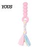 Interactive Tug Toys for Dogs Spiky Dog Chew Toy with Cotton Rope, Pet Molar Stick Toy, Safe Home Use Small Medium Teeth Cleaning Stress Relief