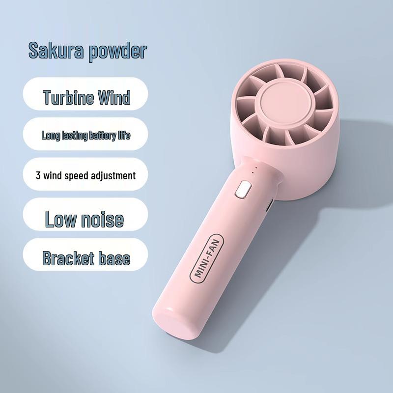 New Summer Mini USB Portable Turbo Fan - Handheld & Desktop Charging Fan