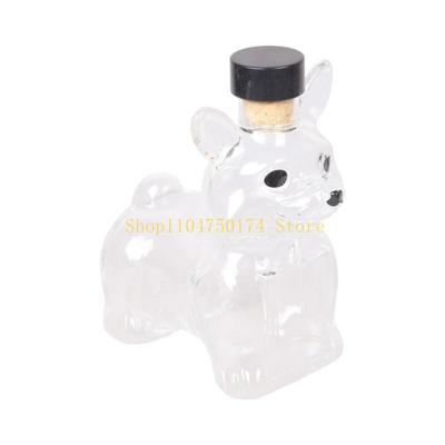 Clear Glass Dog Liquor Decanter with Animal Figurine Design Whiskeys Bottle For Elegant Bar Centerpieces And Gift Top Sale