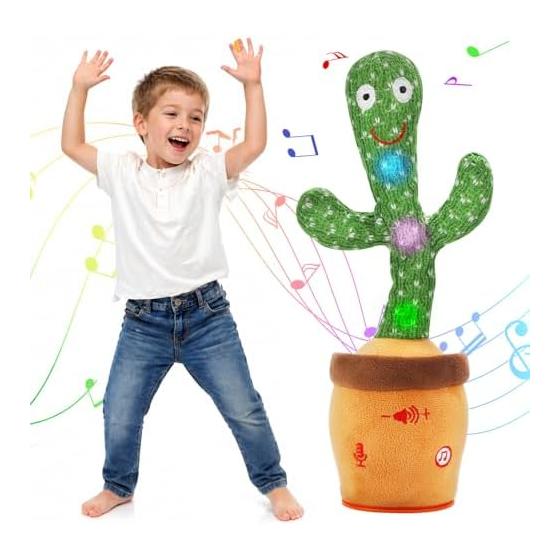 Cactus Toy, Talking Cactus, Dancing Cactus, Moving Recording Toy, 120 Songs Included, Dancing Cactus Toy, Volume Adjustable, Present, Birthday Gift,