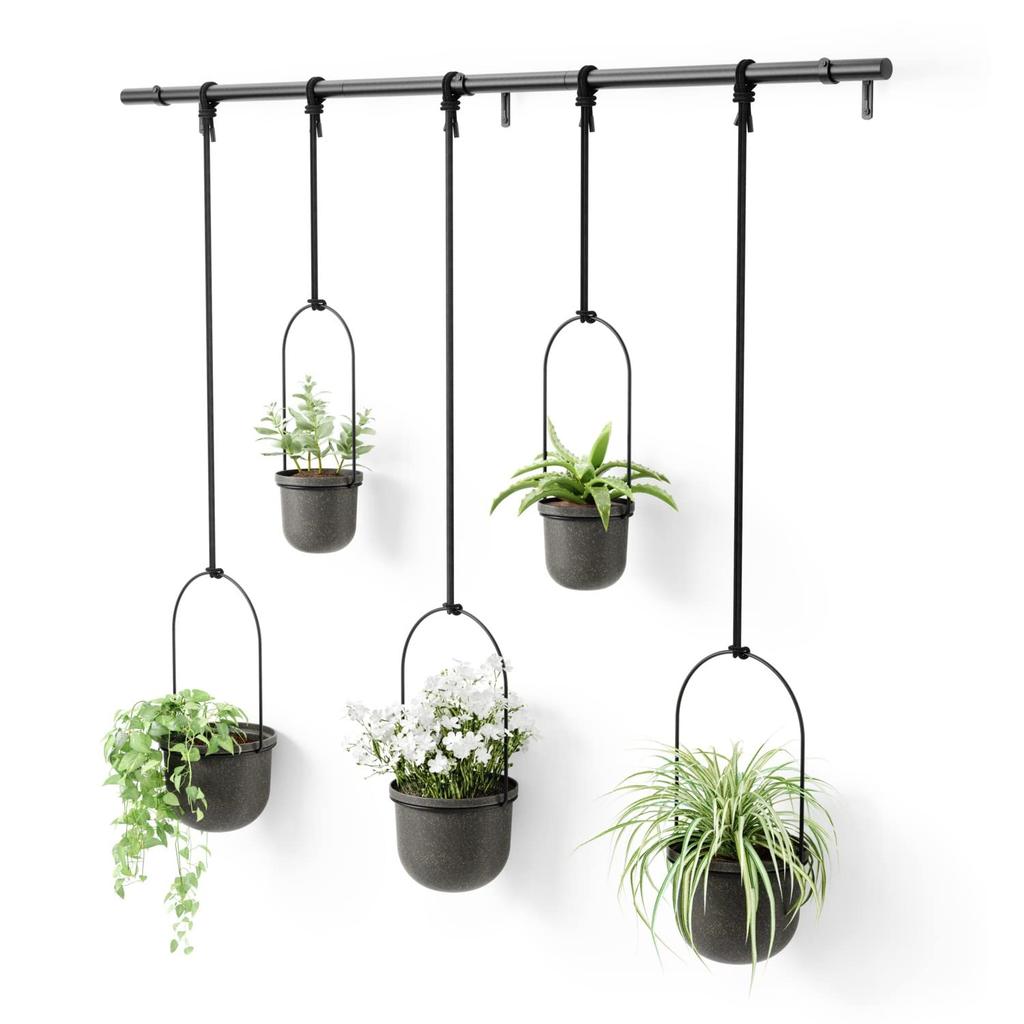 Umbra Pflanztopf Hngetopf Pflanze Schwarz Gro 5er Topf Set TRIFLORA  21018086040 B137 x T18 x H94cm  zu niedrigen Preisen im Onlineshop Joom  kaufen