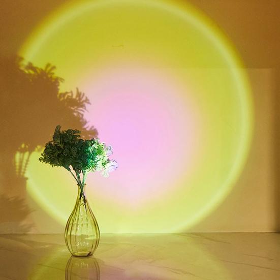 LED Light Brightness ABS Dual Mode Adjustable Compact Cabinet Light LED Sunset Projection