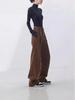Women's Retro Wide-Leg Slimming Maillard Casual Pants