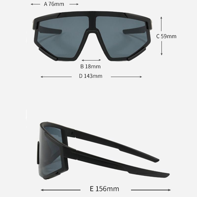 Modischer Neuer Stil Laufen, Radfahren, Mountainbike Outdoor-Sportarten Herren und Damen Große Rahmen Schutzbrille XSY1063